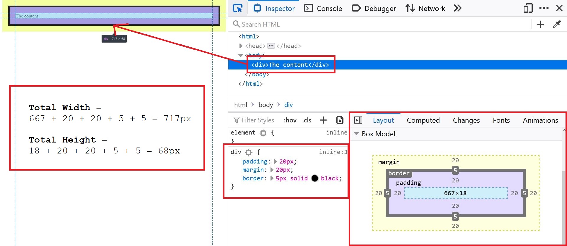 Zach Gollwitzer on Twitter: "Basic Calcs Element width = content width + left padding + right padding + left border + right border Element height = content height + top padding + Zach Gollwitzer on Twitter: "Basic Calcs Element width = content width + left padding + right padding + left border + right border Element height = content height + top padding +
