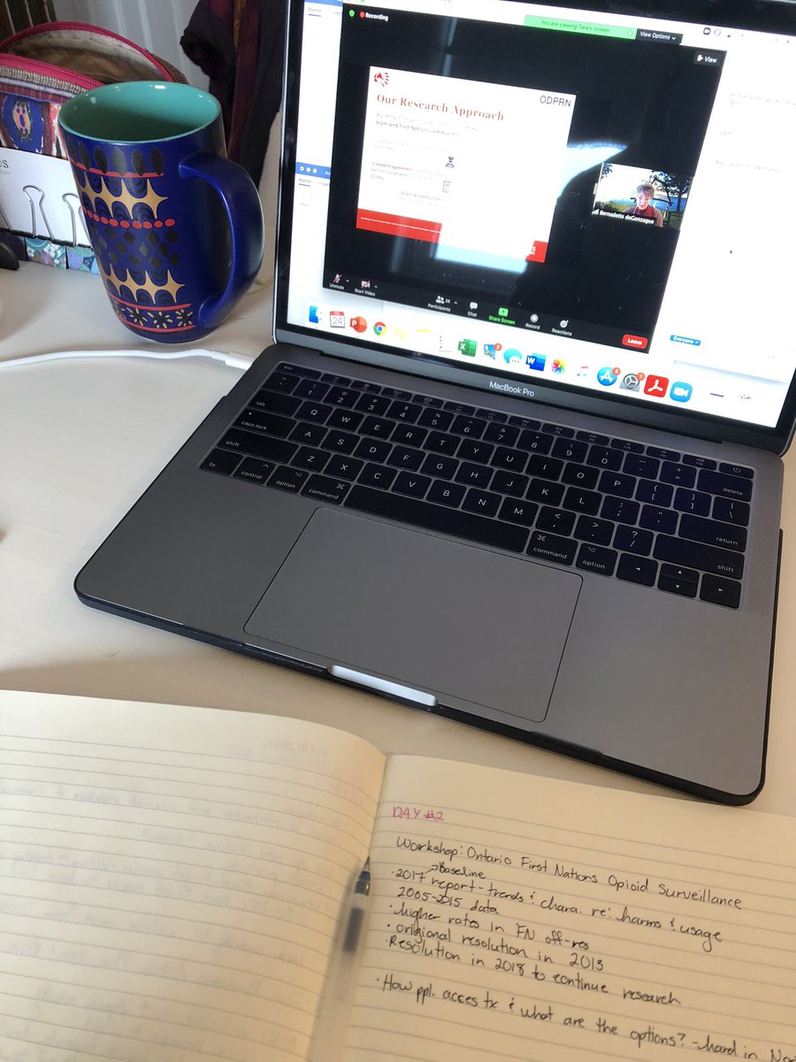 Super excited to be part of day 2 of the #COOHealthForum2021 learning about opioid surveillance and costs of COVID in terms of social and emotional impacts <a href="/ChiefsofOntario/">Chiefs of Ontario</a>