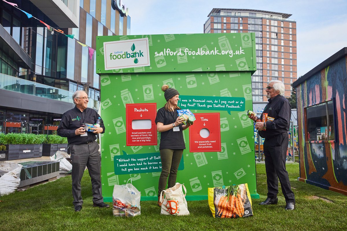MediaCityUK (@mediacityuk) on Twitter photo Can you help <a href="/SalfordFoodbank/">Salford Foodbank</a>?
If you can spare just a couple of items it could make a huge difference to local individuals & families who are using their services
We even have a drop-off box specially designed by <a href="/carbon_creative/">Carbon Creative UK</a> at <a href="/BoxontheDocks/">BOX ON THE DOCKS <a href="/MediaCityUK/">MediaCityUK</a></a> in @MediaCityUK for donations Can you help <a href="/SalfordFoodbank/">Salford Foodbank</a>?
If you can spare just a couple of items it could make a huge difference to local individuals & families who are using their services
We even have a drop-off box specially designed by <a href="/carbon_creative/">Carbon Creative UK</a> at <a href="/BoxontheDocks/">BOX ON THE DOCKS <a href="/MediaCityUK/">MediaCityUK</a></a> in @MediaCityUK for donations