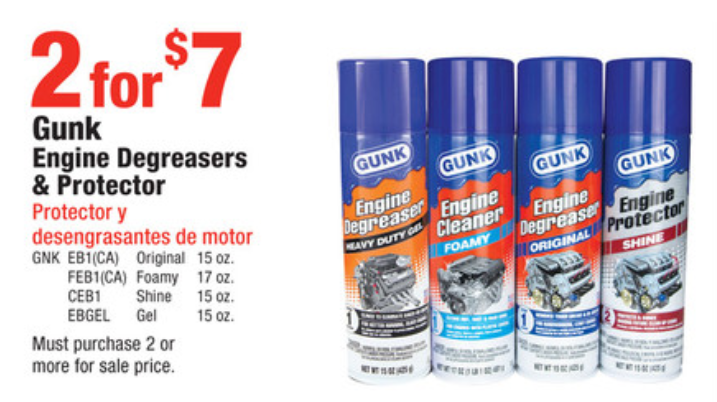 GUNK on X: CLEAN & PROTECT with GUNK Engine Degreasers & Protector. 2 for  $7 through March 30 @oreillyauto! Clean engines run cooler, stay cleaner  and last longer.   / X