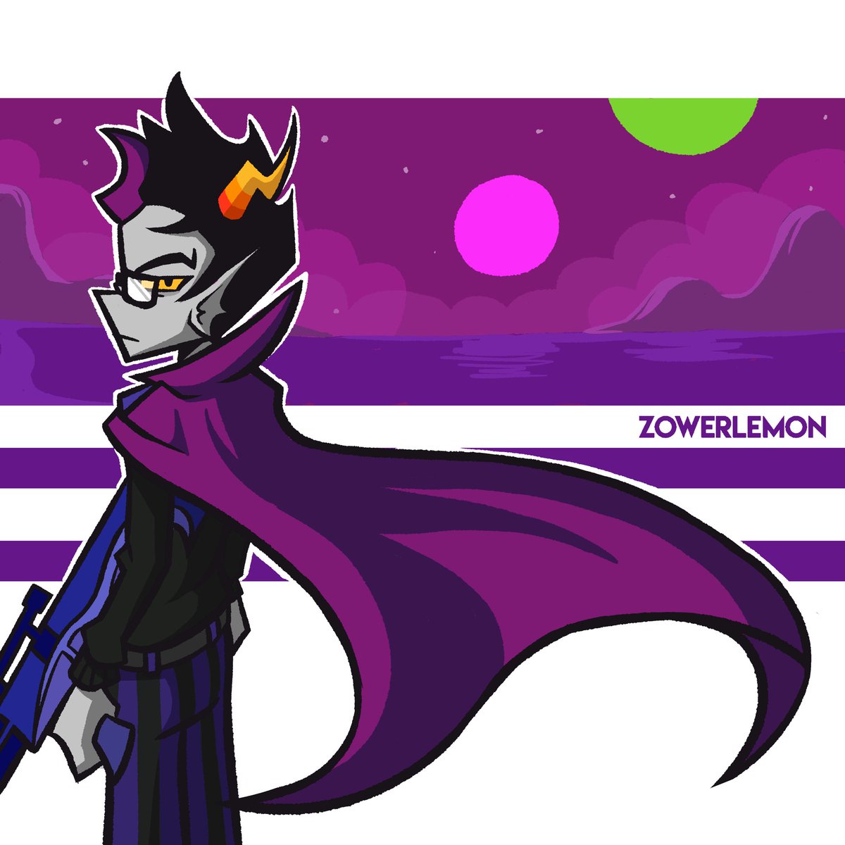 LemonZower's tweet photo. Fish boi Eridan, even though the background is supposed to be real simple I really like how it came out
#Homestuck https://t.co/bSevRWoeMP