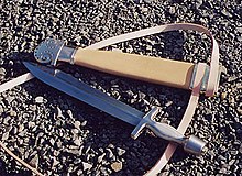 Fun history bit

The movie 300 and other media often equip the Spartans with a kopis-style sword.

They didn't use those.

Athenians depicted Spartans as using the kopis because that's what their non-Greek enemies used. It was propaganda.

They actually used a very short xiphos.