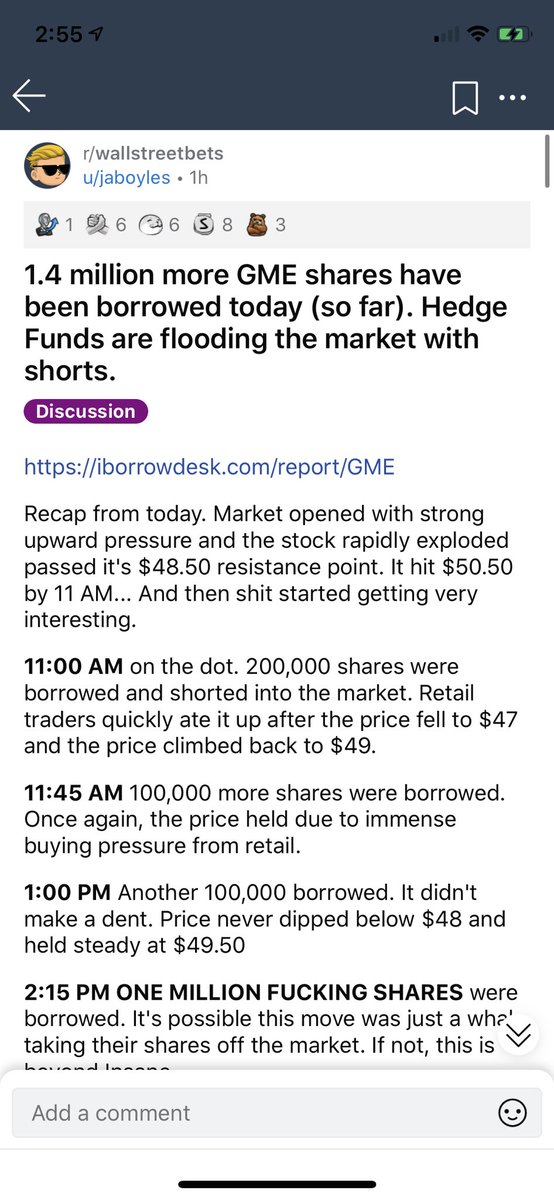 since reddit took it down here you go 😌 #gme #gamestop