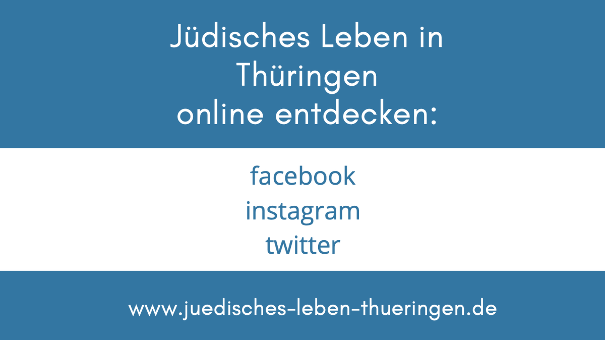 JudischesT's tweet photo. Jüdisches Leben in Thüringen online entdecken! Folgen Sie uns, um über unsere Arbeit informiert zu bleiben: 

https://t.co/d5KknprJTb

https://t.co/GuGjH3aQF0

https://t.co/Elg0wLVqa9 https://t.co/gu6lCnAZEg