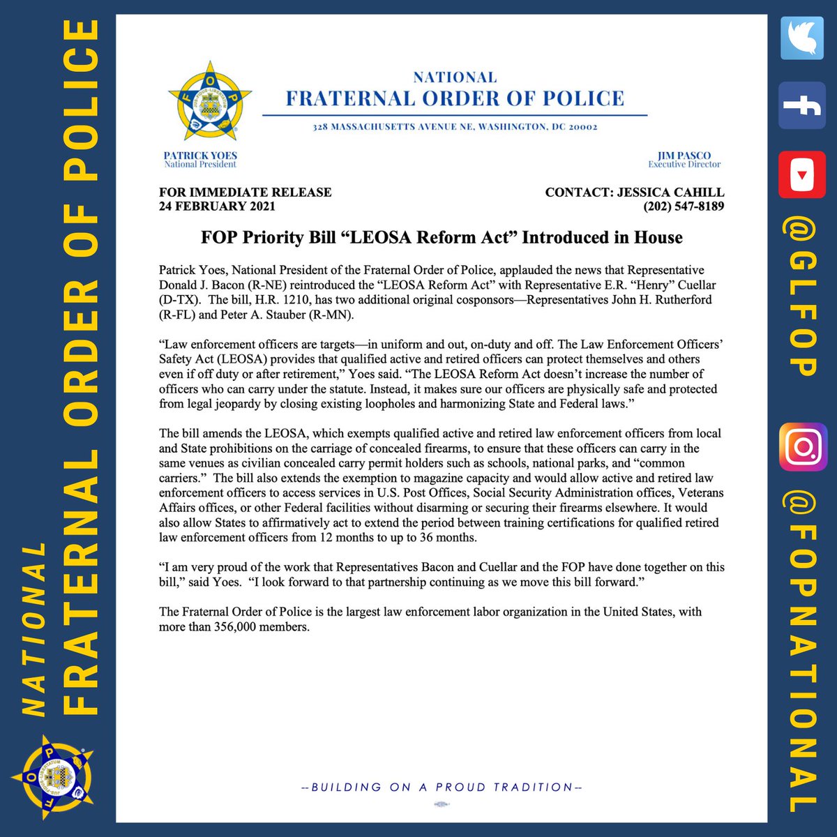 National Fraternal Order of Police (FOP) tweet media