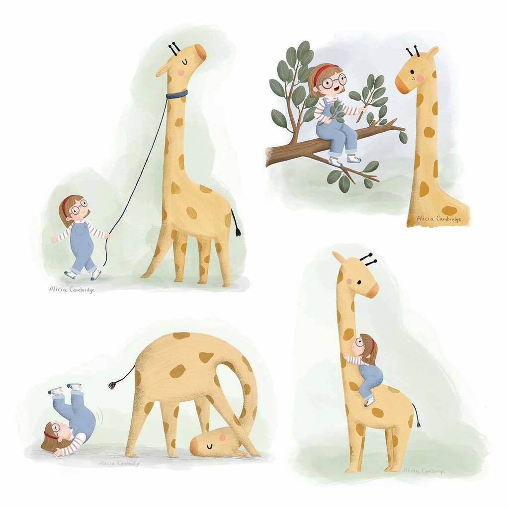 Just a girl with her pet giraffe for this month @letsmakepicturebooks #🦒
.
.
.
.
.
.
.
#kidliart #picturebooks #characterdesign #picturebookillustration #kidliartist #giraffe #childrensbooks #portfolio #kidlitillustration #kidlit #childrensbookillust… instagr.am/p/CLsEMY1nVDG/