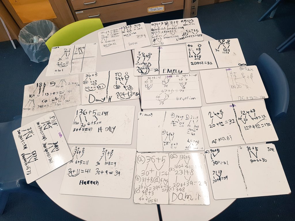 MissPhilip19's tweet photo. P3 have been applying our partitioning skills to mental maths addition sum using 2d+1d and 3d+1d numbers. ➕✍🧮 https://t.co/7WeaicRGHC