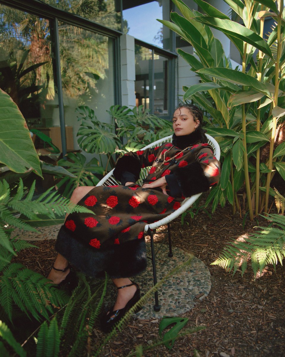 #SashaBlane appears in <a href="/cultured_mag/">CULTURED Magazine</a> wearing a #GucciKenScott look. Known as the ‘fashion gardener’ for his oversized botanical prints in clashing colors, Ken Scott was an American designer residing in Milan in the 60s and 70s. Photo by <a href="/ryanpfluger/">ryanpfluger</a> ⁠and styling by #JasonBolden.