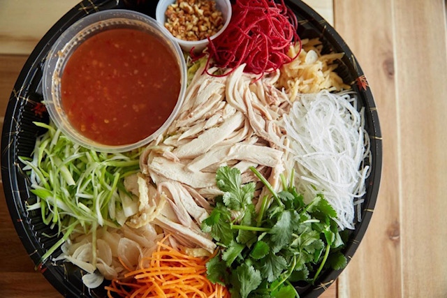 sanfranmag's tweet photo. Add to your Lunar New Year celebration with @harborviewsf's Prosperity Toss Salad. It is a colorful and refreshing appetizer made of vegetables and chicken (or salmon sashimi), where you "toss" the ingredients with chopsticks. https://t.co/XcDNAiUGNa. https://t.co/456D5psHN4