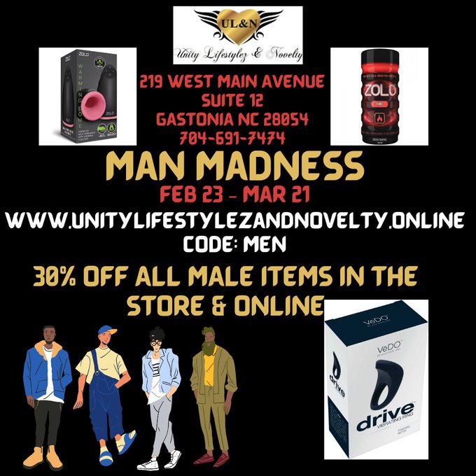 Man Madness!! fellas come check out the sale!! https://t.co/IufsZqW10k #malemasturbators #adultstores<a href="/tag/blackownedbusiness"class="tags"><span>#blackownedbusiness</span></a><a href="/tag/adultstores"class="tags"><span>#adultstores</span></a><a href="/tag/onlyfans"class="tags"><span>#onlyfans</span></a><a href="/tag/blackownedbusinesses"class="tags"><span>#blackownedbusinesses</span></a>