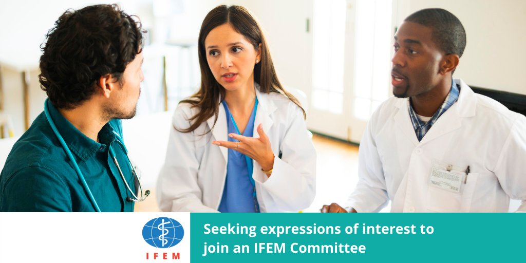 Don’t miss this opportunity to be part of a leading international EM organization &amp; play a critical role in advancing emergency medical care across the globe. Committee membership is open to individual members of an IFEM Member Society. EOI close 1 March.

bit.ly/3sCcTlN