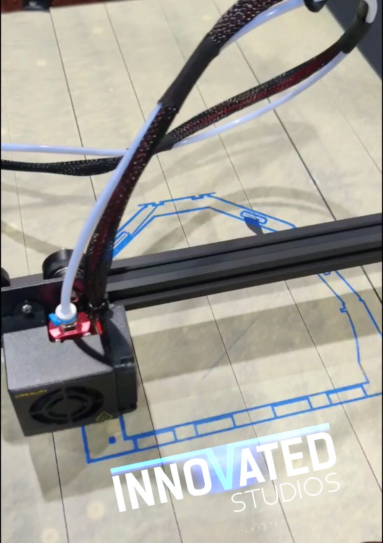 InnovatedStudi1's tweet image. All right here we go our first large print,and it’s meant to be @hatchbox3d just happens to carry a filament that is exact color of our company logo it was meant to be thank you hatchbox   #3dprinting #hatchbox3d