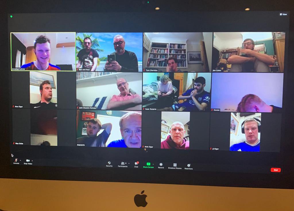 WokingWolves's tweet photo. Woking Wolves Wednesday virtual social night with our amazing players.
One of these days our manager will actually be able to use his phone to connect to our zoom calls without freezing or dropping out ! 😂 it’s only been a year! 🤣🤣
#wdffa #wokingwolves https://t.co/p8tiow1Q8o
