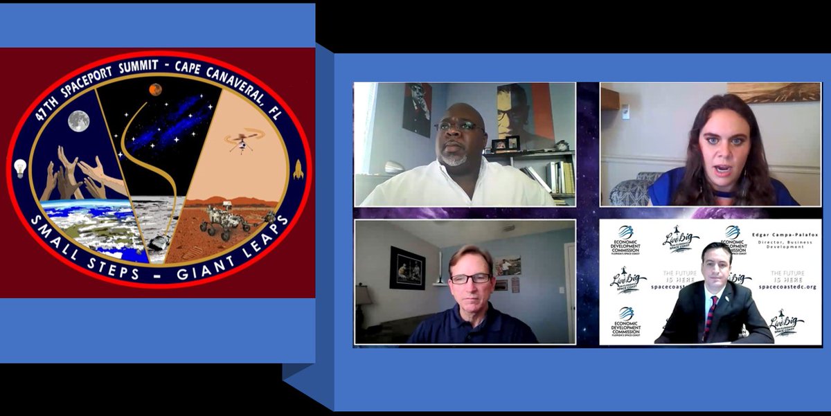 EdgarCAPX's tweet image. Thank you to @SpaceportSummit for asking me to participate the Industry Diversification panel today. Big shout out to moderator Barbara Kennedy w/@NASAKennedy; panelists Dale Ketcham w/
@SpaceFlorida &amp;amp; Rob Grant w/@NASAKennedy Diversity #spaceportsummit #spaceexploration🚀✨🌗🛰