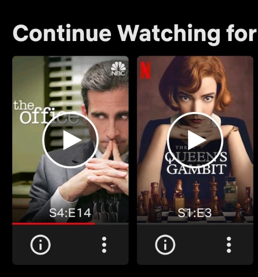 World class chess match going on in my Netflix 'Continue watching' atm