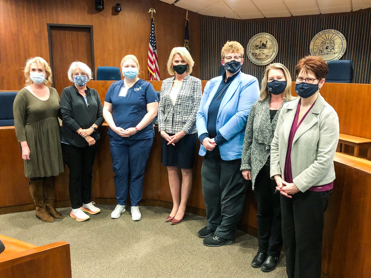 Thank you Mayor Jean Stothert for inviting VNA members to the State of the City Address and acknowledging the important work nurses are doing in our community! #omaha #healthcareheroes
