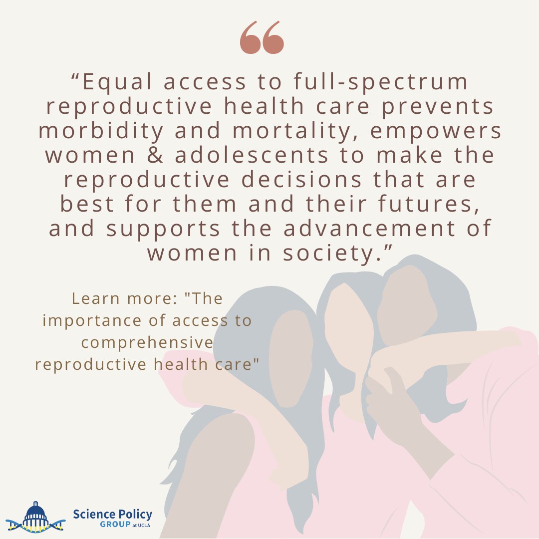 Do the effects of restrictive and/or compromised healthcare reach far beyond the immediate effects to harm women’s academic, economic, &amp; professional prospects? You bet. Do these policies particularly affect specific groups? You bet. 5/