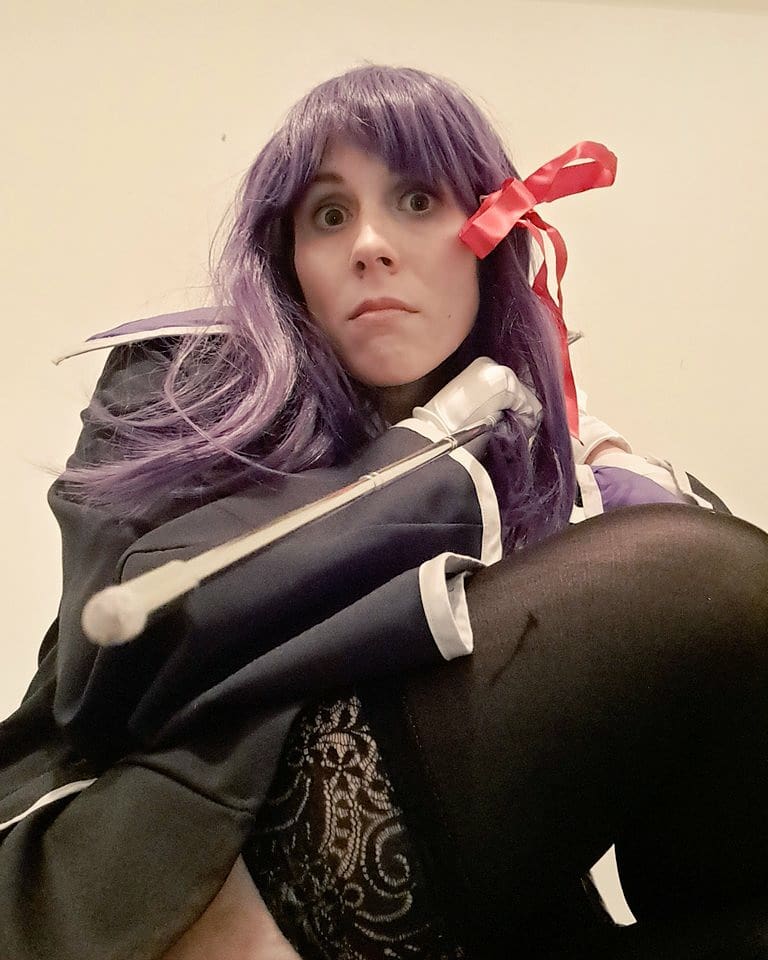 jes8965's tweet photo. Final boss Kouhai (BB from the Fate series cosplay) https://t.co/5UIUqxvXCC
