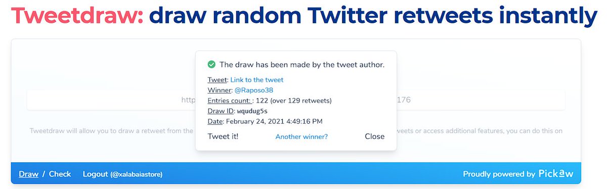 Como promessa é dívida, se a Karol saiu com 99% no paredão então TEVE SORTEIO!

Quem levou os R$50 em produtos da loja foi o @Raposo38, manda uma DM pra gente te enviar o código ♥

Querem mais sorteios por aqui? 🤘