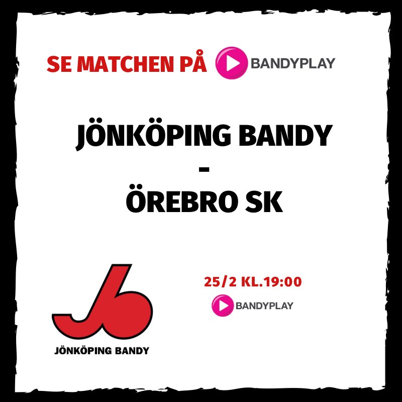 Imorgon tar vi oss an en av de svåraste utmaningarna för säsongen då <a href="/oskbandy/">Örebro SK Bandy</a> som har vunnit 20(!?!?!!!) raka seriematcher kommer till Råslätts IP. ÖSK är sedan länge klara för <a href="/SvenskElitbandy/">Elitserien</a>
Matchen ser ni på @StayLiveSE eller så följer ni den på <a href="/bandygrytan/">Bandygrytan</a> #svbandy