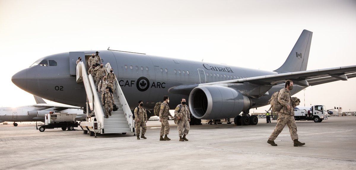 CJOC_COIC's tweet photo. The latest rotation of CAF members has arrived on #OpIMPACT, part of Canada’s firm commitment to peace and stability in the Middle East. Operation IMPACT is CAF’s largest mission in the region.
Others include:
#OpPROTEUS #OpJADE #NATOMissionIraq #OpCALUMET #OpARTEMIS https://t.co/nzi9s4Y6oj