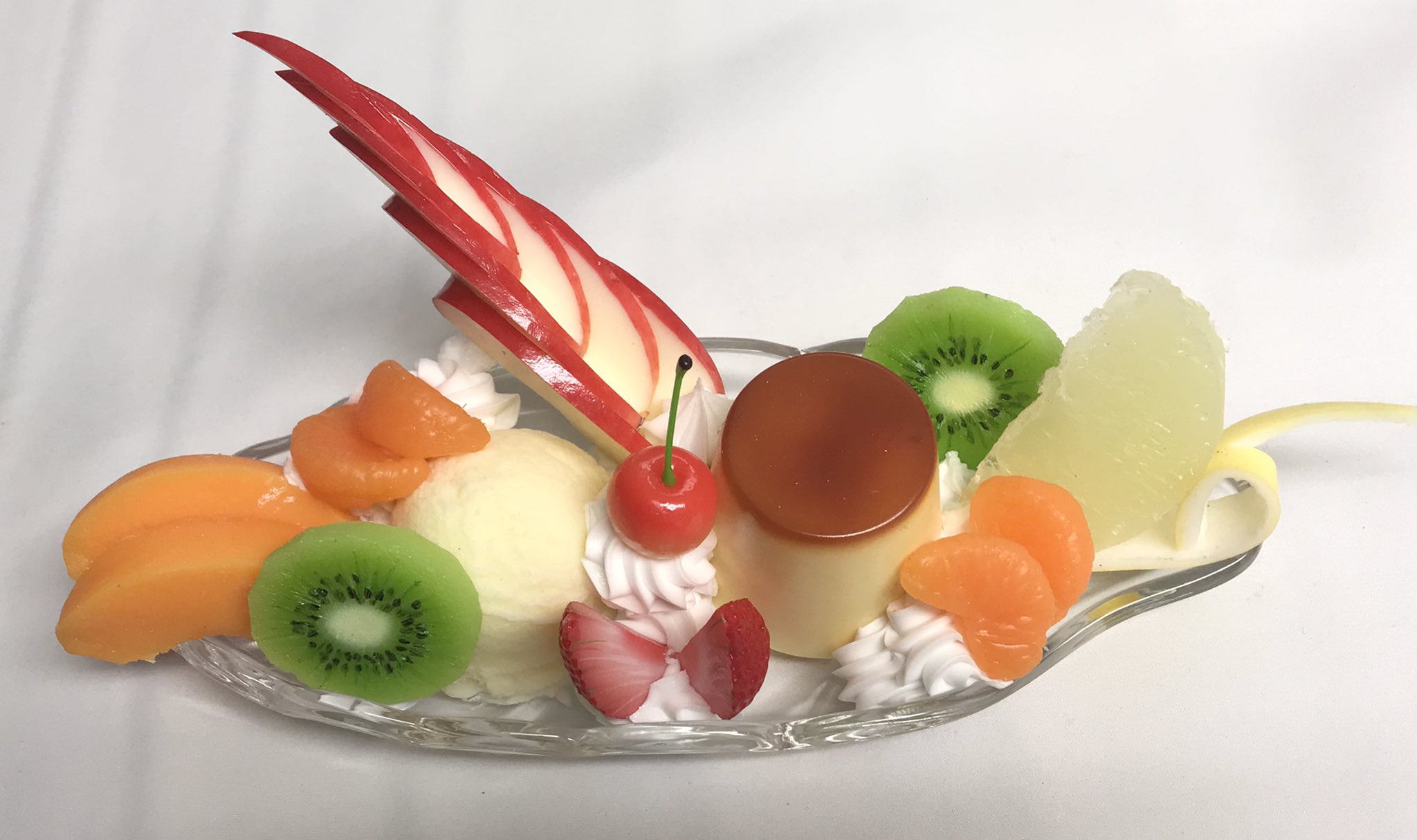 プリンアラモード食品サンプル きつき