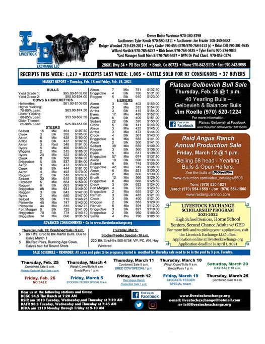 Livestock Exchange LLC (LivestockLlc) Twitter