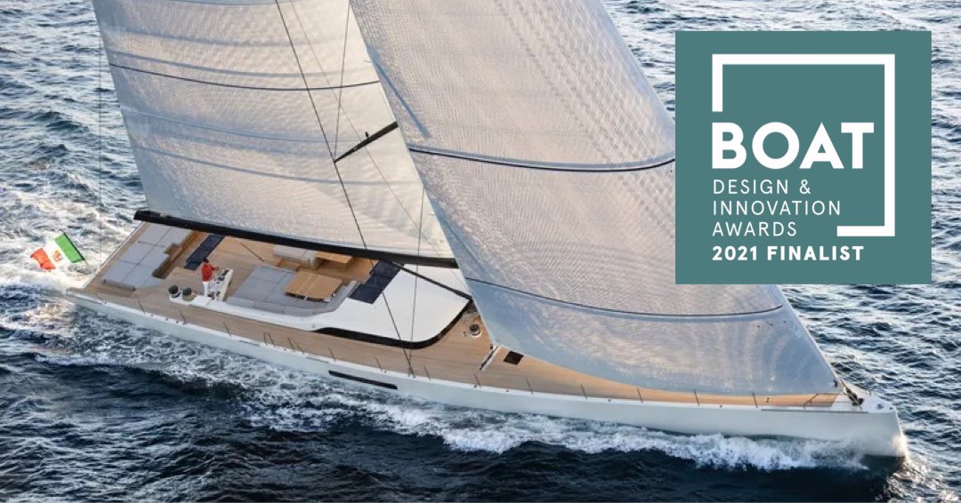 solarisyachts's tweet photo. We are delighted and proud to announce that the esteemed judging panel of the Boat International Design &amp; Innovation Awards selected the Solaris 111 CeFeA as a FINALIST in THREE categories: Outstanding Exterior Design, Best Sailing Yacht Interior and Best Naval Architecture https://t.co/XKOV32grE3