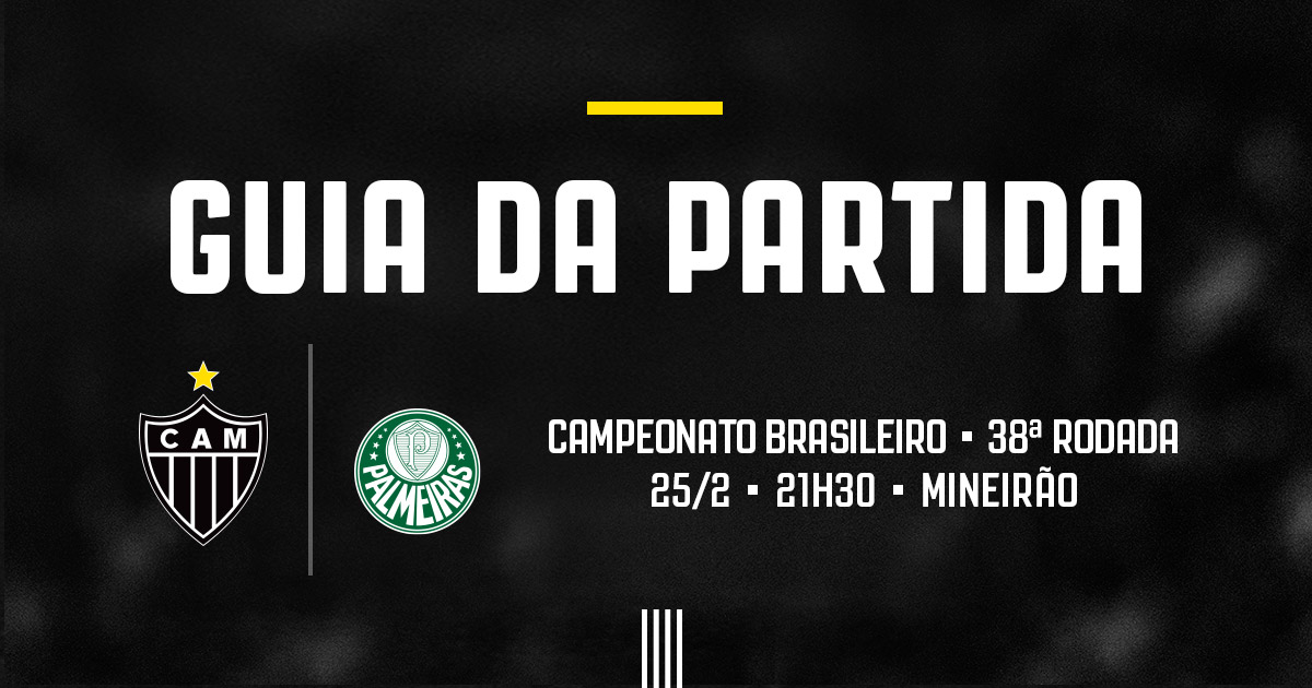 Atletico's tweet photo. 🗞 Guia da partida! Confira todas as informações sobre o jogo desta quinta, contra o Palmeiras, pela última rodada do @Brasileirao: https://t.co/7HbQUltnZR 

Vamos, #Galo! #CAMxPAL 🏴🏳️ https://t.co/eYBHQZ6wvg