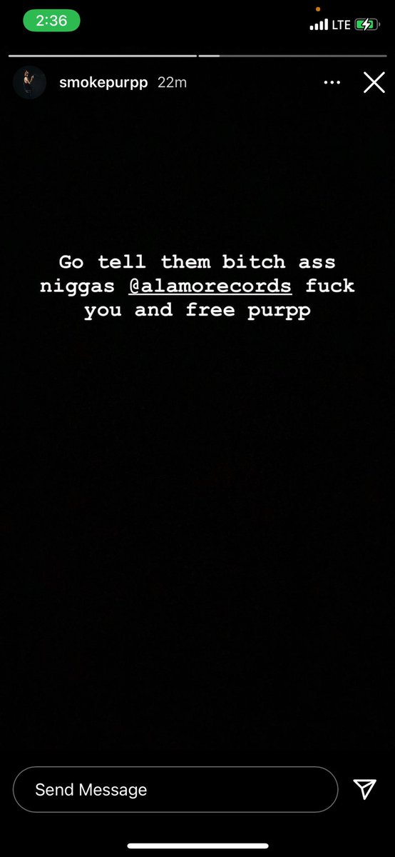 nojumper's tweet photo. #smokepurpp calls out his label #Alamorecords and threatens to expose them if they do not free from his contract.👀😅 https://t.co/XM7VmzqmXK