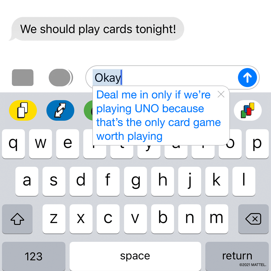 realUNOgame's tweet photo. The text you really want to send. https://t.co/3mQqhhDgqu