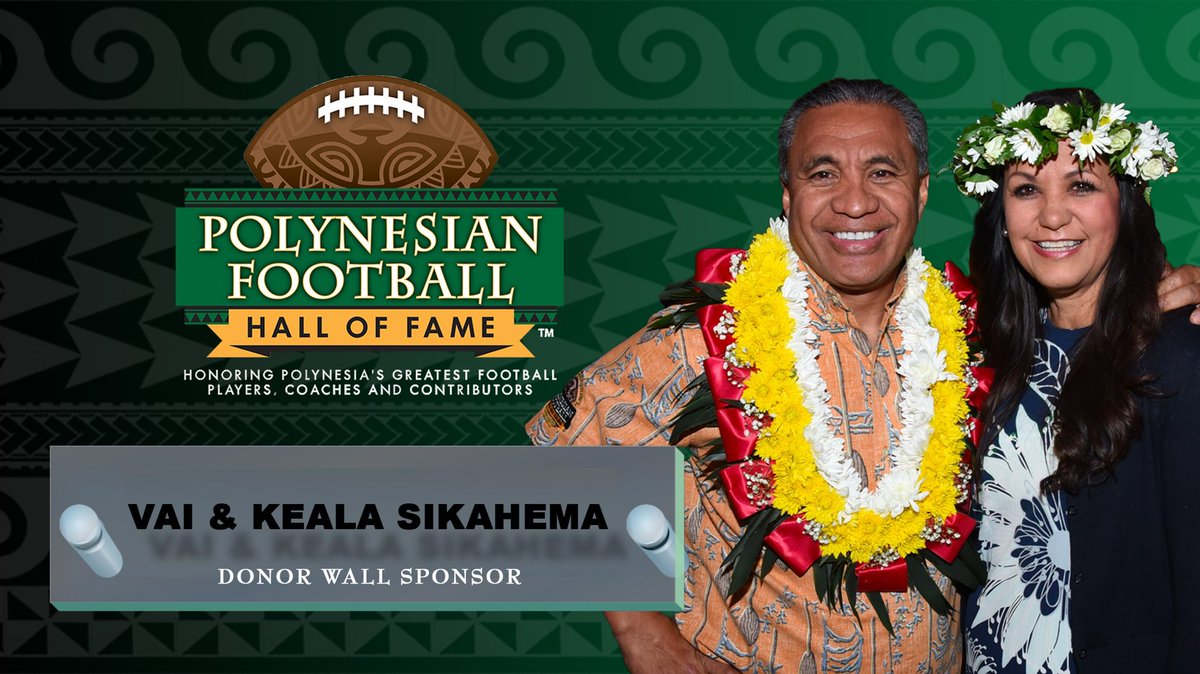 PolynesianFBHOF's tweet photo. Mālō 'aupito to Vai &amp; Keala Sikahema (@VaiSikahema) and @VaiCares for the generous support of the Polynesian Football Hall of Fame!

To support the @PolynesianFBHOF visit: https://t.co/5rc0E0SYVC https://t.co/4S1Wzqwopy