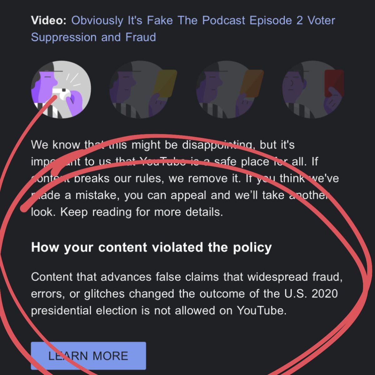 ObviouslyIsFake's tweet photo. and evidence, that the 2020 election was NOT won by fraud. We don't want to contribute to the spread of #misinformation our goal is just to talk about it ... but make it comedy. #fyi to our audience you will no longer find episode 2 #VoterSuppression and #Fraud on our channel. https://t.co/2PUWY8Cd3j