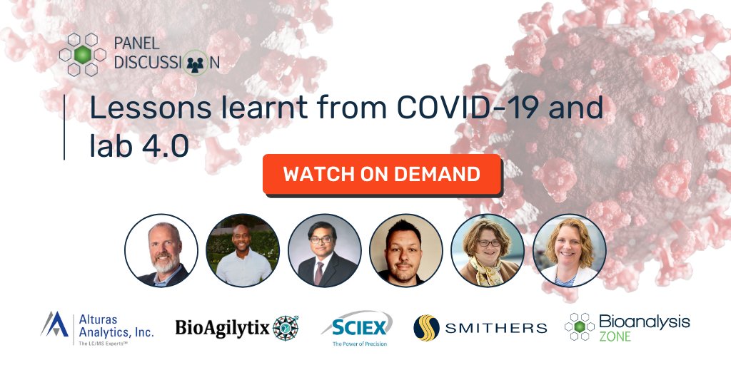 Bioanalysis Zone panel of experts discuss the influence of COVID-19 on the bioanalytical landscape, the future of lab technologies and the next generation of bioanalytical scientists. ow.ly/Y3nD50DJcno