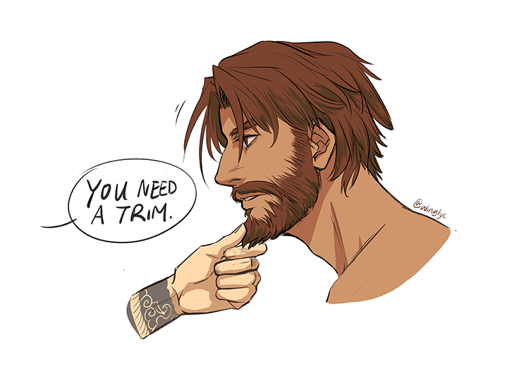 ngl I kinda like the full beard now #mchanzo