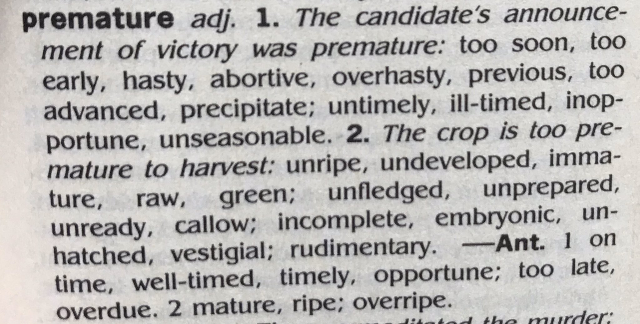 Early Bird The Random House Webster S College Thesaurus のような 類義語辞典は 本来は英語で文章を書くための道具だが 形容詞などの語感をつかむのにきわめて便利なので適宜利用するといい また この辞典には反意語も記載されており しかもこの種の
