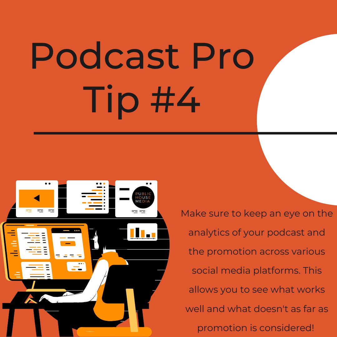 publichousemdia's tweet photo. Check out this week's Podcast Pro Tip!

Analytics are key to success when knowing how your podcast is going in the virtual world. Understanding this will help to know where you need to make improvements and where you are staying strong!

#podcasting #podcast #audio #phm https://t.co/cwBje87muK
