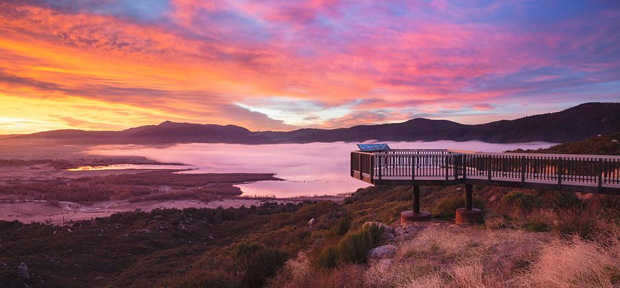 John_M_Bailey's tweet photo. Palomar Mountain Observation Deck at Sunrise by William Dunigan https://t.co/NGlrODwvVK https://t.co/f8JcAZQETN