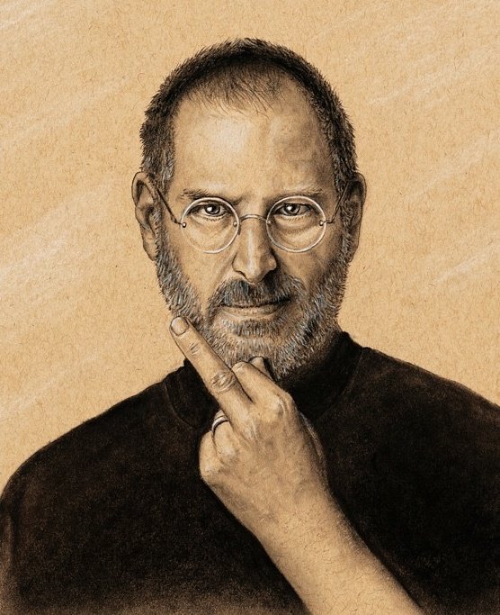 Happy birthday Steve Jobs. Portrait drawing I did. 