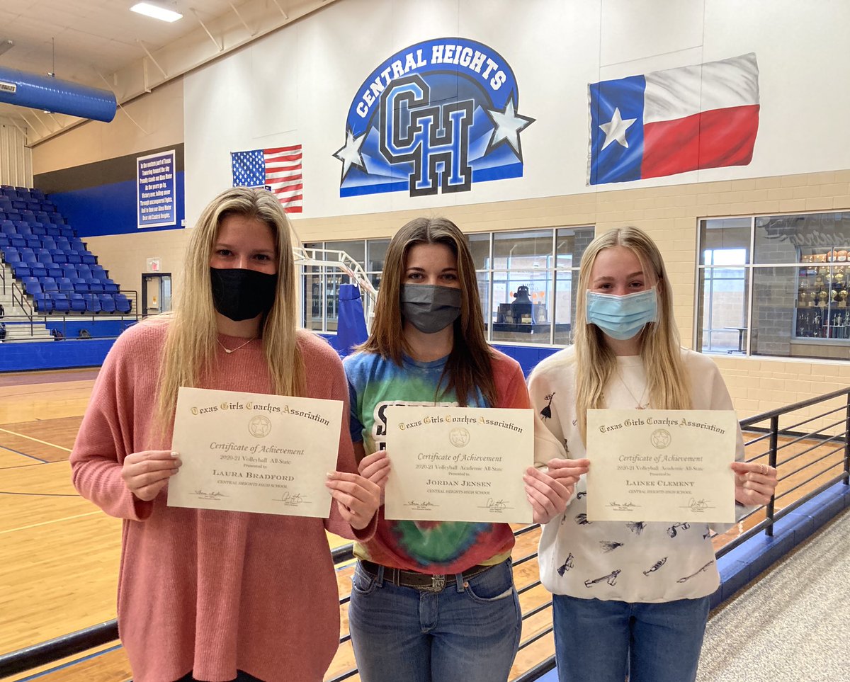 chguidance's tweet photo. CHHS is proud to recognize Academic All-State Volleyball honorees Laura Bradford, Jordan Jensen and Lainee Clement. Congratulations to these outstanding student athletes! #CHblue https://t.co/cZbQnJ2itj