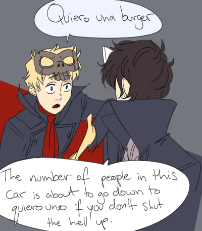 To celebrate #Persona5Strikers, here's one of my fave old comics I did

live mas 