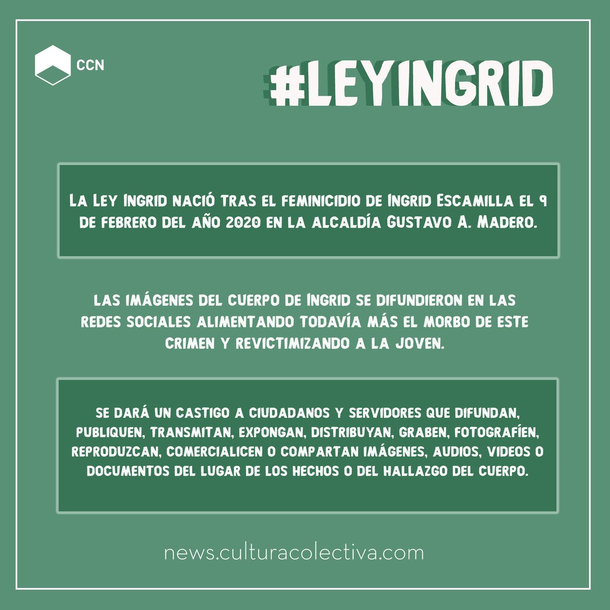 CCNews__'s tweet photo. Dos leyes MUY necesarias: #LeyOlimpia y #LeyIngrid, estas son sus diferencias. 

>> https://t.co/DRcRLUk5vx https://t.co/wnuddSA0y0