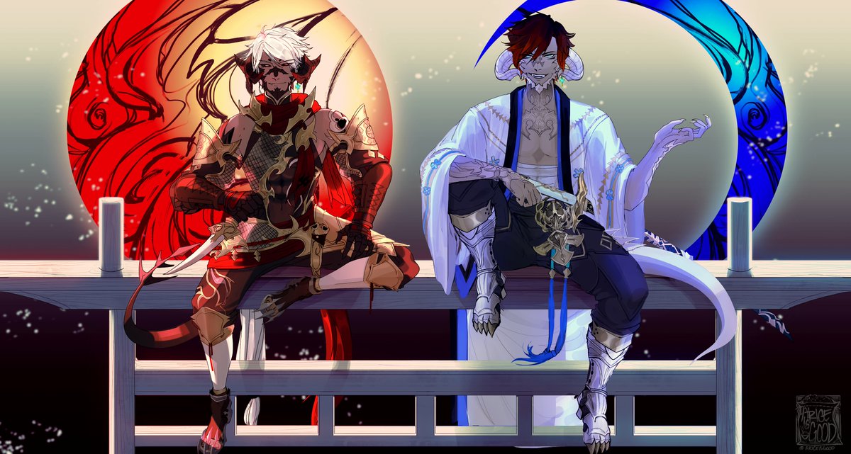 ARiceIsGood's tweet photo. FFXIV VVvvvV commissionmo for @Eternal_TD https://t.co/w21vA1BE12