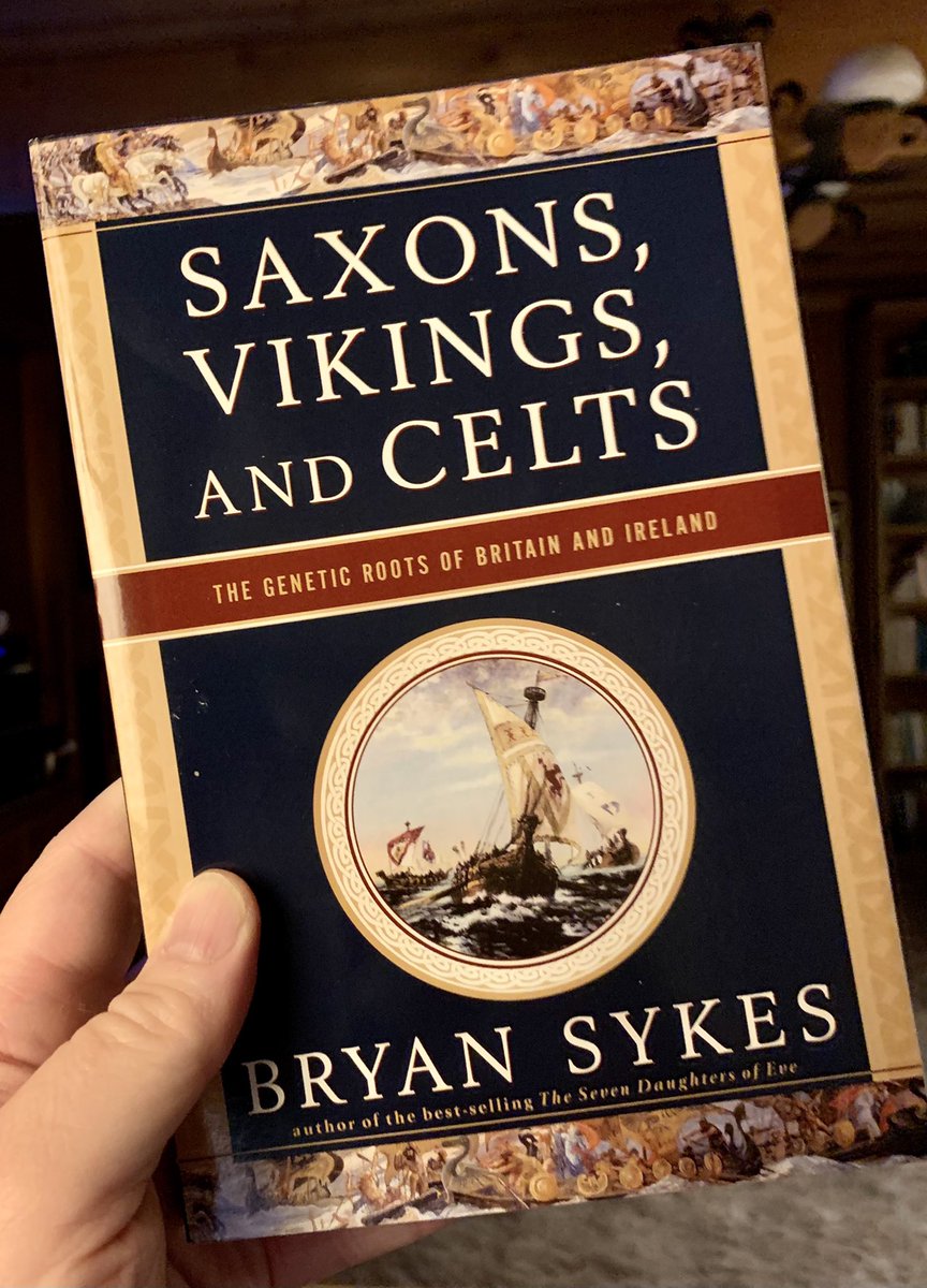 RandallfW's tweet photo. I found this book fascinating. An Oxford professor collected 1000s of mitochondrial &amp; Y-chromosomal DNA samples from Britain and Ireland. His conclusion? Celts comprise the substantial majority of ancestors of people in England, as well as Scotland, Wales, &amp; Ireland. https://t.co/K73rXZjkir