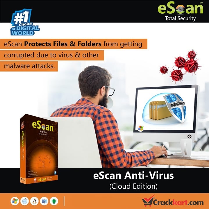 crackkart's tweet image. eScan Antivirus protects files and folders from getting corrupted to virus and malware attacks. eScan Antivirus available on Crackkart.com

#Crackkart #escan #escanantivirus #buyantiviruskeys #buyantivirusonline #buysoftwareonline