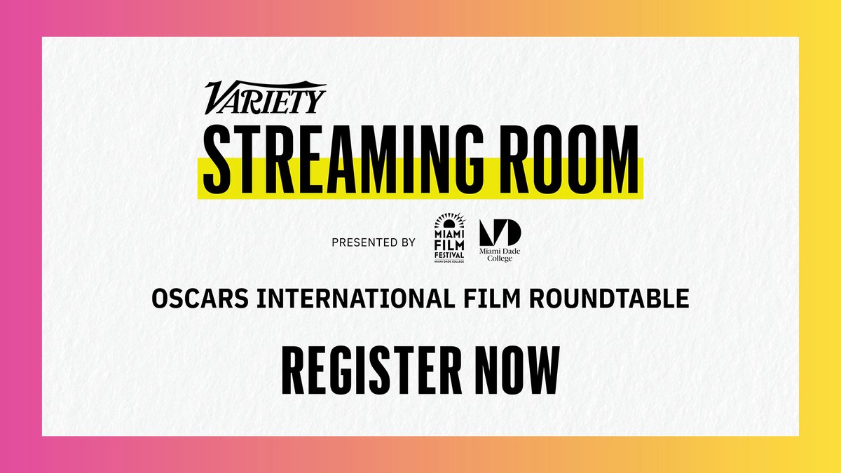 This award season’s Oscar-nominated directors join Clayton Davis in the #VarietyStreamingRoom presented by <a href="/MiamiFilmFest/">Miami Film Festival</a> for an exclusive roundtable on March 5. Register now. bit.ly/3aS8Tri