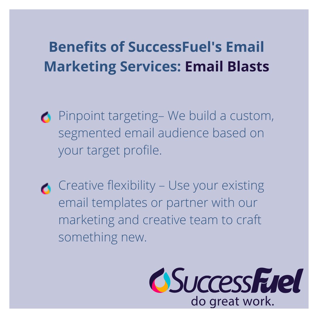 Need to amplify the promotion of your upcoming live or virtual event? Want to launch your new product to a wider audience beyond your in-house database? Lean on us for custom email blasts!
