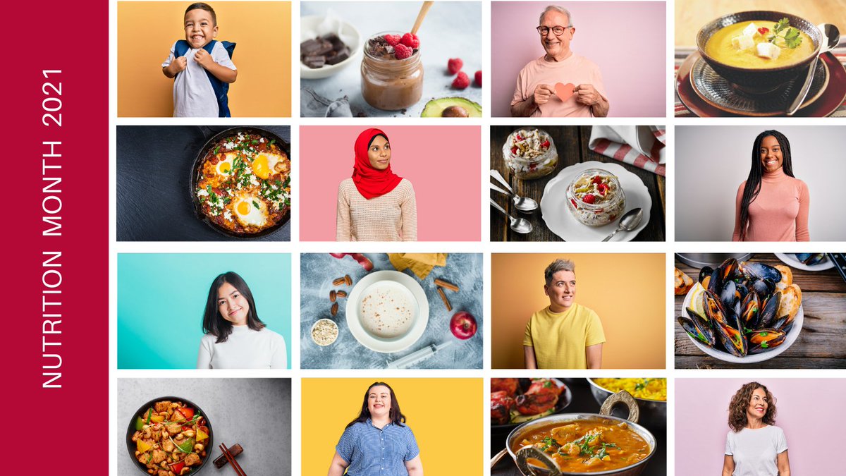 #NutritionMonth 2021 begins on Monday! 🎊
Looking to get involved? We have free resources to help you plan your Nutrition Month activities! bit.ly/3qYKXr6

Get ready with:
✅ Activity and Ideas Guide
✅ Free Recipe e-book
✅ Social Media Toolkit
✅ Web and social banners