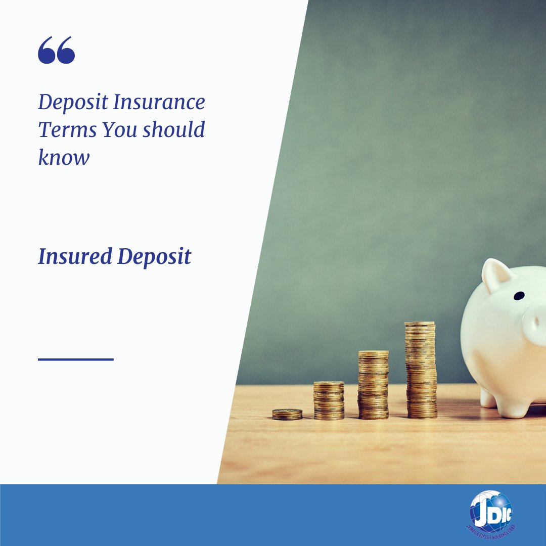 JDICJam's tweet image. Insured Deposits – That portion of insurable deposits that is within the coverage limit prescribed under the Deposit Insurance Act

#JDIC #JDICJAM