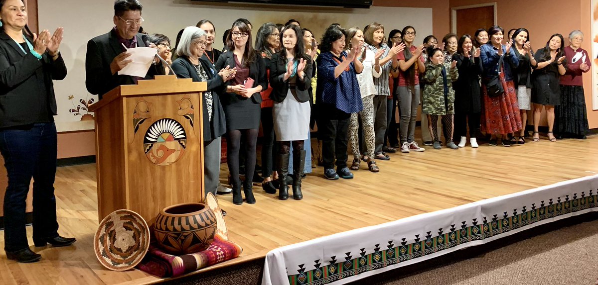 antoniajen14's tweet image. Oct 2018, #NativeWomen joined @DebHaalandNM on stage in ABQ to support her run for Congress. Native women are now advocating #DebForInterior. Tune in @NMinFocus for perspective from two Pueblo women &amp;amp; Native woman political expert Friday @NMPBS.